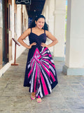 Summer Cotton Batik Sleeveless Long Dress
